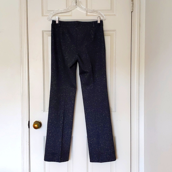 NWOT. Vintage Express Black and Silver Herringbone Pattern Pants with sparkling. - Picture 8 of 8